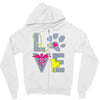 love teal best trending Zipper Hoodie
