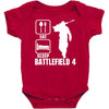 eat sleep battlefield 4, funny Baby Bodysuit