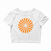 orange vec Crop Top