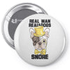 snoring gentleman Pin-back button