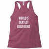 world's okayest girlfriend Racerback Tank