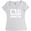 wm 74 germany world cup 1974 retro football Women's Triblend Scoop T-shirt