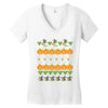 halloween ugly sweater tn featured Women's V-Neck T-Shirt