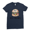 Burger and Fries Best Friends Ladies Fitted T-Shirt