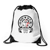 god's gym Drawstring Bags