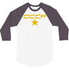 cccp retro,ussr,communist,russia,cold war,fun 3/4 Sleeve Shirt
