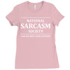 national sarcasm society Ladies Fitted T-Shirt