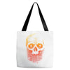 skull gradient Tote Bags