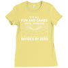its all fun and games until someone divides Ladies Fitted T-Shirt