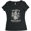 white lotus Women's Triblend Scoop T-shirt