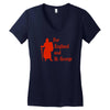 for england and st Women's V-Neck T-Shirt
