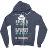 nurse nana Zipper Hoodie