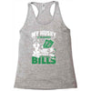 my husky is in charge! Racerback Tank