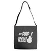 my dad rocks Adjustable Strap Totes