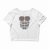 gunshot gorilla chest tee Crop Top