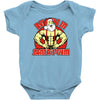 santa's gym Baby Onesie