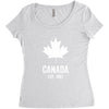 Canada Established 1867 Women's Triblend Scoop T-shirt
