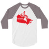 Canada Continent Roots 3/4 Sleeve Shirt