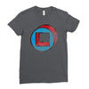 square in circle Ladies Fitted T-Shirt