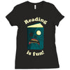 reading is fun Ladies Fitted T-Shirt