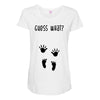 Guess What Baby Inside Pregnancy Announcement Maternity Scoop Neck T-shirt