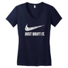 just drift it Women's V-Neck T-Shirt
