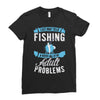 go fishing Ladies Fitted T-Shirt