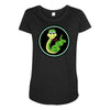 CUTE SNAKE Maternity Scoop Neck T-shirt
