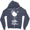 christmas icons with snow Zipper Hoodie