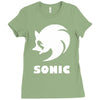 sonic uomo donna bambino sega videogames Ladies Fitted T-Shirt