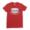 pug mom sugar skull Ladies Fitted T-Shirt