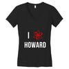 i heart howard Women's V-Neck T-Shirt