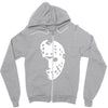 halloween hockey mask Zipper Hoodie