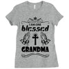 I Am One Blessed Grandma Ladies Fitted T-Shirt