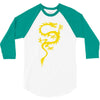 chinese dragon cool oriental asian kung fu 3/4 Sleeve Shirt