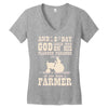 the 8th day god made farmers Women's V-Neck T-Shirt