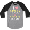 shoes bags natural hair 3/4 Sleeve Shirt