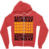 saturday sunday shitday Zipper Hoodie