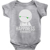 happiness is overated Baby Onesie
