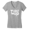 turnt up Women's V-Neck T-Shirt