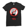 Impeach 45 Stop Trump Ladies Fitted T-Shirt