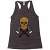 skull wood Racerback Tank