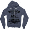 Super Cool Gigi Of A Freaking Awesome Grandson Zipper Hoodie