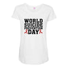 World Suicide Prevention Day Maternity Scoop Neck T-shirt