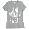 real women sweat Ladies Fitted T-Shirt