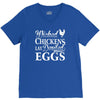 wicked chickens lay deviled eggs V-Neck Tee