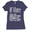 there are 10 kinds of people Ladies Fitted T-Shirt