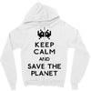 save the planet Zipper Hoodie