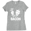 love bacont fun ny Ladies Fitted T-Shirt