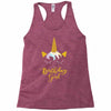 birthday unicorn girl. Racerback Tank